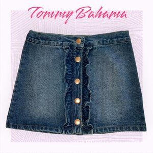 Tommy Bahama Girls Size 4 (XS) Denim Jean Ruffle Skirt NWT